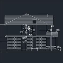 CAD图纸-多层别墅户型建施图