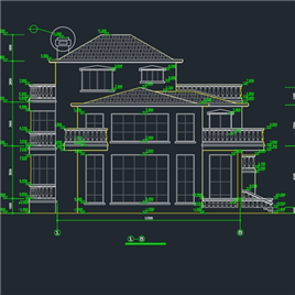 CAD图纸-独立别墅施工图设计