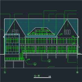 CAD图纸-豪华别墅建筑施工图