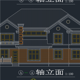 CAD图纸-高级别墅建筑施工图