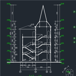CAD图纸-复式别墅施工图