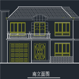 CAD图纸-二层别墅建施图