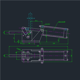 CAD图纸-各种夹钳