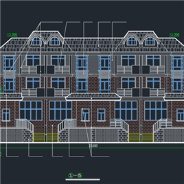 CAD图纸-联排别墅设计方案