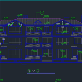 CAD图纸-联排别墅建筑施工图