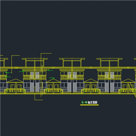 CAD图纸-连排别墅施工图