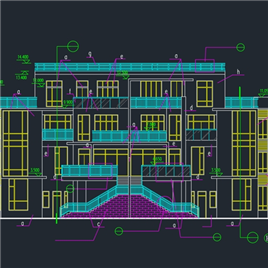 CAD 图纸-君领世纪-叠加型别墅施工图