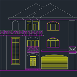 CAD图纸-某别墅建筑扩出图