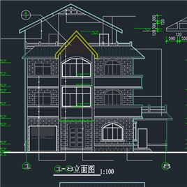 CAD图纸-精致独立式别墅