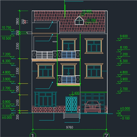 CAD图纸-家庭别墅建筑图