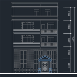 CAD图纸-某小区几套别墅方案