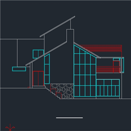 CAD图纸-某小别墅建筑方案图