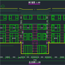 CAD图纸-某联排别墅扩出图