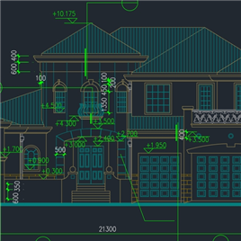 CAD图纸-某花园别墅施工图