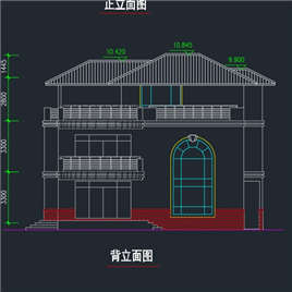 CAD图纸-某独立别墅建筑图