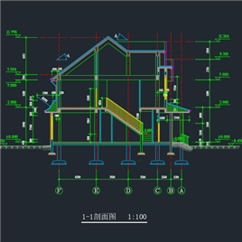 CAD图纸-某别墅施工图2