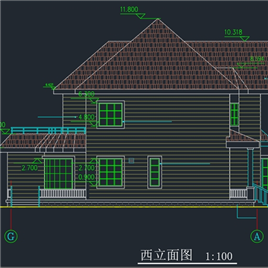 CAD图纸-某别墅施工图1