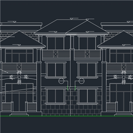 CAD图纸-山体别墅北入口全套施工图