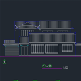 CAD图纸-三套古建别墅建筑图