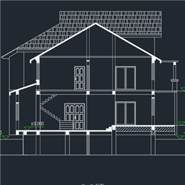 CAD图纸-三层小别墅建筑施工图
