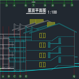 CAD图纸-三层别墅施工图纸