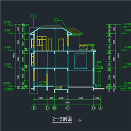 CAD图纸-三层别墅施工图