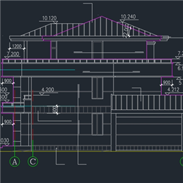 CAD图纸-三层别墅的全套建施图