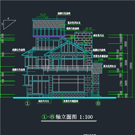 CAD图纸-全套别墅建筑施工图