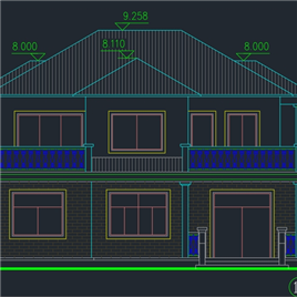 CAD图纸-全套别墅建筑设计图