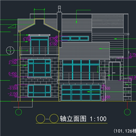 CAD图纸-坡屋顶别墅施工图