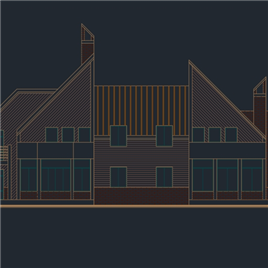 CAD图纸-排屋别墅建筑图纸