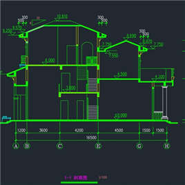CAD图纸-欧式别墅施工图