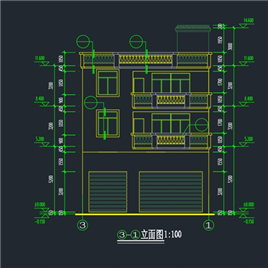 CAD图纸-私人住宅建筑施工图