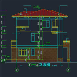 CAD图纸-水岸豪门翡翠B型别墅
