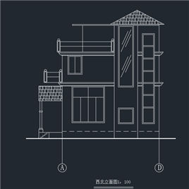CAD图纸-实用新型别墅设计方案
