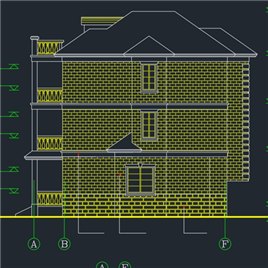 CAD图纸-乡村小别墅建筑施工图