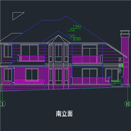 CAD图纸-乡村度假别墅施工图