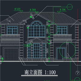 CAD图纸-天虹花园别墅建筑施工图