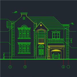 CAD图纸-四套经典的别墅施工图