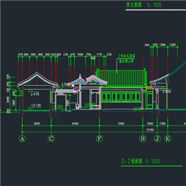 CAD图纸-四合院住宅方案