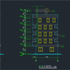 CAD图纸-私人住宅楼建筑施工图