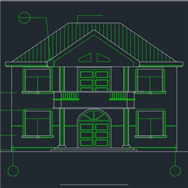 CAD图纸-鑫厦豪华别墅建筑图 2