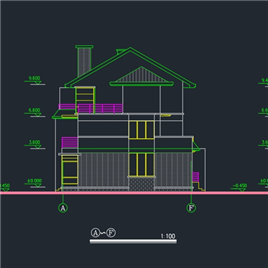 CAD图纸-小型别墅施工图