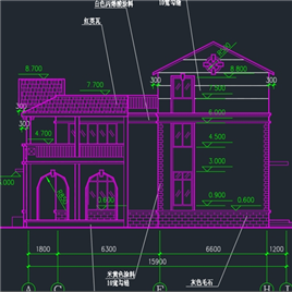 CAD图纸-小型别墅建筑施工图