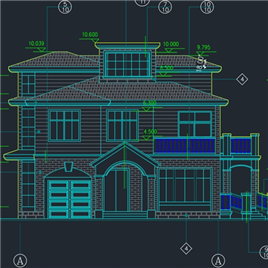 CAD图纸-小型别墅建筑设计图纸