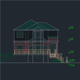 CAD图纸-小小别墅建筑方案