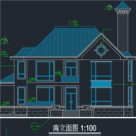 CAD图纸-一套别墅施工图