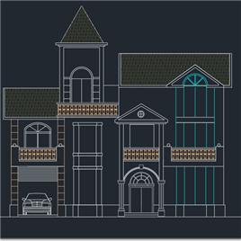 CAD图纸-一套别墅建筑图
