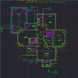 CAD图纸-一套别墅建筑施工图