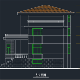 CAD图纸-月亮湾别墅建施图